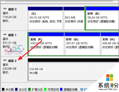 Win10硬盤怎麼分區？Win10如何給移動硬盤分區？(2)